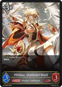 Phildau, Lionheart Ward - Shadowverse: Evolve Promo Cards - Shadowverse: Evolve card