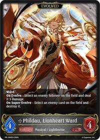 Phildau, Lionheart Ward (Evolved) - Shadowverse: Evolve Promo Cards - Shadowverse: Evolve card