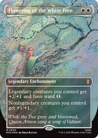 Flowering of the White Tree (Borderless) (Surge Foil) - The Hobbit: Eternal-Legal - Magic: The Gathering card