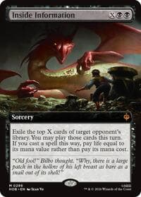 Inside Information (Extended Art) - The Hobbit - Magic: The Gathering card
