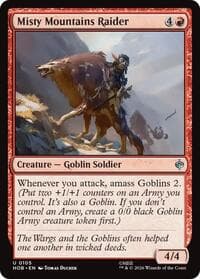 Misty Mountains Raider - The Hobbit - Magic: The Gathering card