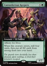 Cantankerous Keepers (Extended Art) - The Hobbit - Magic: The Gathering card
