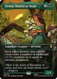 Arwen, Weaver of Hope (Borderless) - The Hobbit: Eternal-Legal - Magic: The Gathering card