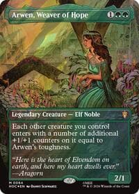 Arwen, Weaver of Hope (Borderless) (Surge Foil) - The Hobbit: Eternal-Legal - Magic: The Gathering card