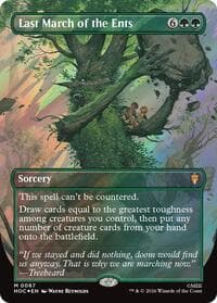 Last March of the Ents (Borderless) (Surge Foil) - The Hobbit: Eternal-Legal - Magic: The Gathering card
