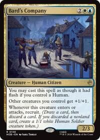 Bard's Company - The Hobbit - Magic: The Gathering card