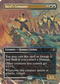 Bard's Company (Borderless) - The Hobbit - Magic: The Gathering card