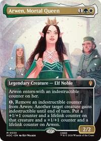 Arwen, Mortal Queen (Borderless) - The Hobbit: Eternal-Legal - Magic: The Gathering card