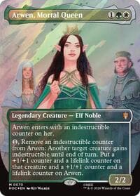 Arwen, Mortal Queen (Borderless) (Surge Foil) - The Hobbit: Eternal-Legal - Magic: The Gathering card
