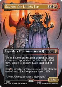 Sauron, the Lidless Eye (Borderless) - The Hobbit: Eternal-Legal - Magic: The Gathering card