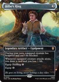 Bilbo's Ring (Borderless) - The Hobbit: Eternal-Legal - Magic: The Gathering card