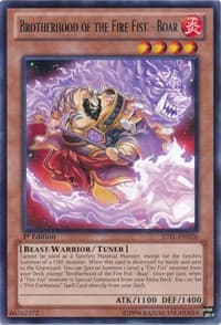 Brotherhood of the Fire Fist - Boar - Judgment of the Light - YuGiOh card