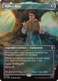 Bilbo's Ring (Borderless) (Surge Foil) - The Hobbit: Eternal-Legal - Magic: The Gathering card
