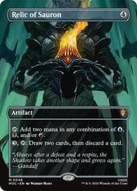 Relic of Sauron (Borderless) - The Hobbit: Eternal-Legal - Magic: The Gathering card