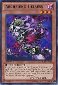 Archfiend Heiress - Judgment of the Light - YuGiOh card