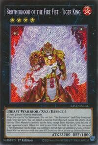 Brotherhood of the Fire Fist - Tiger King - Legendary Arc-V Decks - YuGiOh card