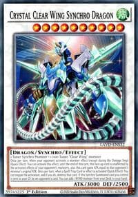 Crystal Clear Wing Synchro Dragon - Legendary Arc-V Decks - YuGiOh card