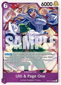 Ulti & Page One - The World's Strongest Warriors - One Piece Card Game card
