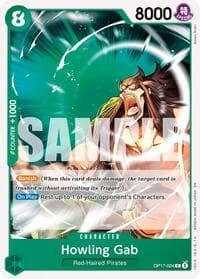 Howling Gab - The World's Strongest Warriors - One Piece Card Game card