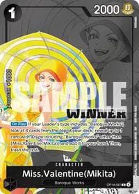 Miss.Valentine(Mikita) (Winner Pack 2026 Vol. 3) - One Piece Promotion Cards - One Piece Card Game card