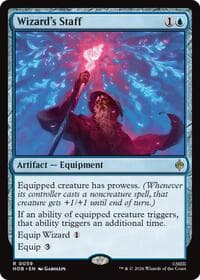 Wizard's Staff - The Hobbit - Magic: The Gathering card