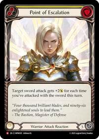 Point of Escalation - Mastery Pack Warrior - Flesh and Blood TCG card