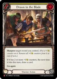 Drawn to the Blade - Mastery Pack Warrior - Flesh and Blood TCG card