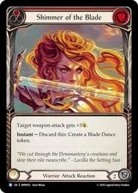 Shimmer of the Blade - Mastery Pack Warrior - Flesh and Blood TCG card