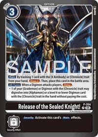 Release of the Sealed Knight! - Limited Card Pack -Final Crest- - Digimon Card Game card