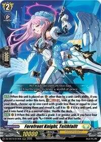 Forefront Knight, Teithfallt - DZ-SS15: The Legendary Vanguards - Cardfight Vanguard card