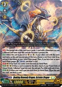 Quaking Heavenly Dragon, Astraios Dragon - DZ-SS15: The Legendary Vanguards - Cardfight Vanguard card