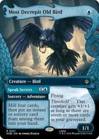 Most Decrepit Old Bird (Showcase) - The Hobbit - Magic: The Gathering card