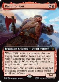 Dain Ironfoot (Extended Art) - The Hobbit - Magic: The Gathering card