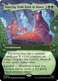 Dancing from Dark to Dawn (Showcase) - The Hobbit - Magic: The Gathering card