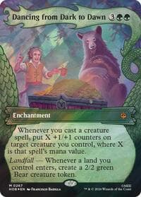 Dancing from Dark to Dawn (Showcase) (Surge Foil) - The Hobbit - Magic: The Gathering card