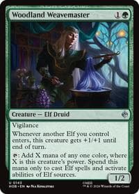 Woodland Weavemaster - The Hobbit - Magic: The Gathering card