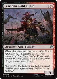 Fearsome Goblin Pair - The Hobbit - Magic: The Gathering card