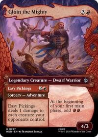 Gloin the Mighty (Showcase) - The Hobbit - Magic: The Gathering card