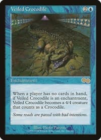 Veiled Crocodile - Urza's Saga - Magic: The Gathering card
