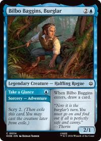 Bilbo Baggins, Burglar - The Hobbit - Magic: The Gathering card