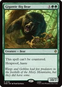 Gigantic Big Bear - The Hobbit - Magic: The Gathering card