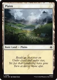 Plains (0189) - The Hobbit - Magic: The Gathering card
