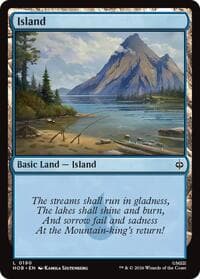 Island (0190) - The Hobbit - Magic: The Gathering card