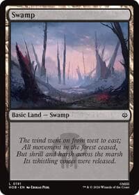 Swamp (0191) - The Hobbit - Magic: The Gathering card