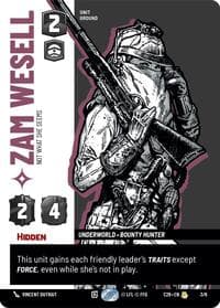 Zam Wesell - Not What She Seems - 2026 Convention Exclusive - Star Wars: Unlimited card