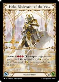 Hala, Bladesaint of the Vow - Mastery Pack Warrior - Flesh and Blood TCG card