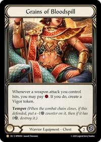 Grains of Bloodspill - Mastery Pack Warrior - Flesh and Blood TCG card