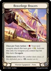 Braveforge Bracers - Mastery Pack Warrior - Flesh and Blood TCG card