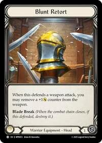 Blunt Retort - Mastery Pack Warrior - Flesh and Blood TCG card