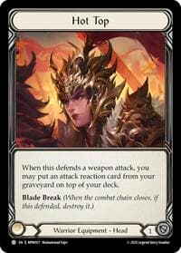 Hot Top - Mastery Pack Warrior - Flesh and Blood TCG card